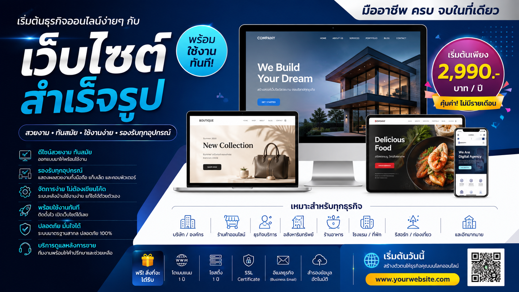 เว็บไซต์สำเร็จรูป เว็บไซต์สำเร็จรูป